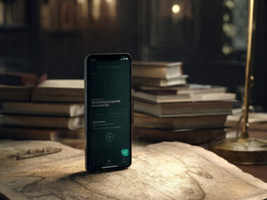 Smartphone displaying scholarship information on a study desk with books and maps, representing little-known scholarships international students often miss.
