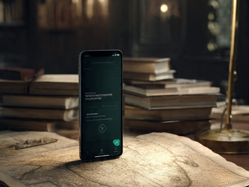 Smartphone displaying scholarship information on a study desk with books and maps, representing little-known scholarships international students often miss.
